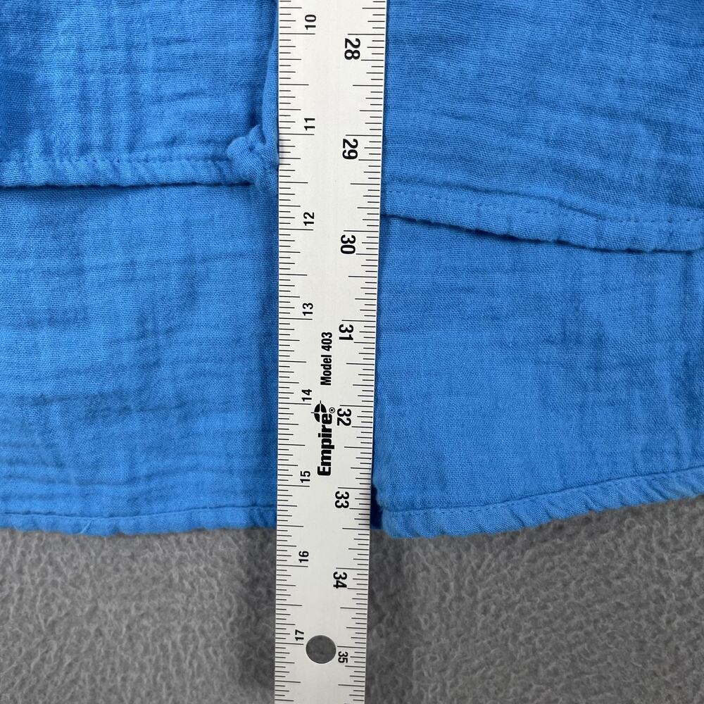 Lane Bryant Tunic Womens 18/20 Blue Button-Up Long Sleeve 100% Cotton Relaxed - Picture 10 of 10